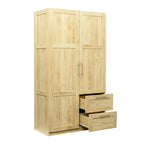 70.87H High wardrob with 2 doors, 2 drawers and 5 storage spaces