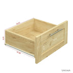 70.87H High wardrob with 2 doors, 2 drawers and 5 storage spaces