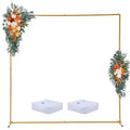 8x8 FT Square Wedding Backdrop Stand, Metal Balloon Arch Stand for Party and Ceremony, Square