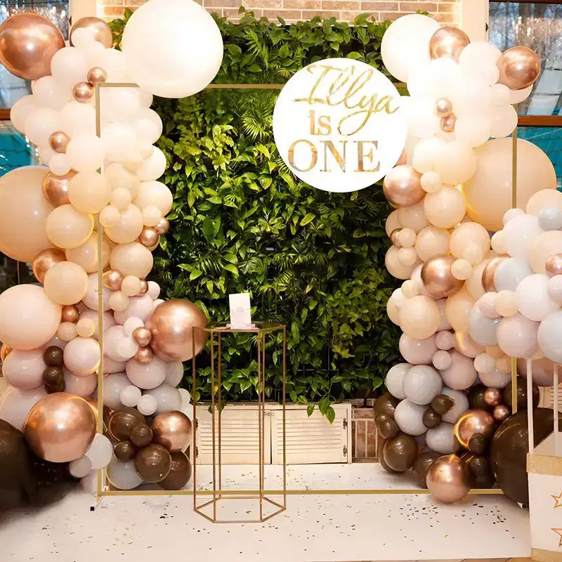 8x8 FT Square Wedding Backdrop Stand, Metal Balloon Arch Stand for Party and Ceremony, Square