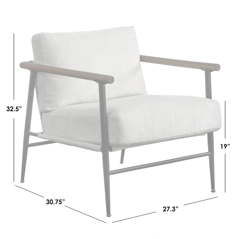 Lifestorey Mid Century Modern Demi Chair