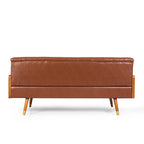 Barnard Mid-century Tufted Sofa with Accent Pillows by Christopher Knight Home