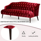 Adelia Modern Glam Tufted Velvet Sofa by Christopher Knight Home