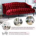 Adelia Modern Glam Tufted Velvet Sofa by Christopher Knight Home