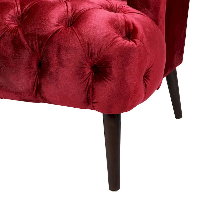 Adelia Modern Glam Tufted Velvet Sofa by Christopher Knight Home