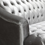 Adelia Modern Glam Tufted Velvet Sofa by Christopher Knight Home
