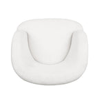 Mokena Textured Boucle Upholstered Swivel Club Chair by Christopher Knight Home