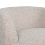 Mokena Textured Boucle Upholstered Swivel Club Chair by Christopher Knight Home