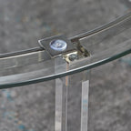 Elowen Round Glass Coffee Table by Christopher Knight Home - 35.5L x 35.5W x 18H