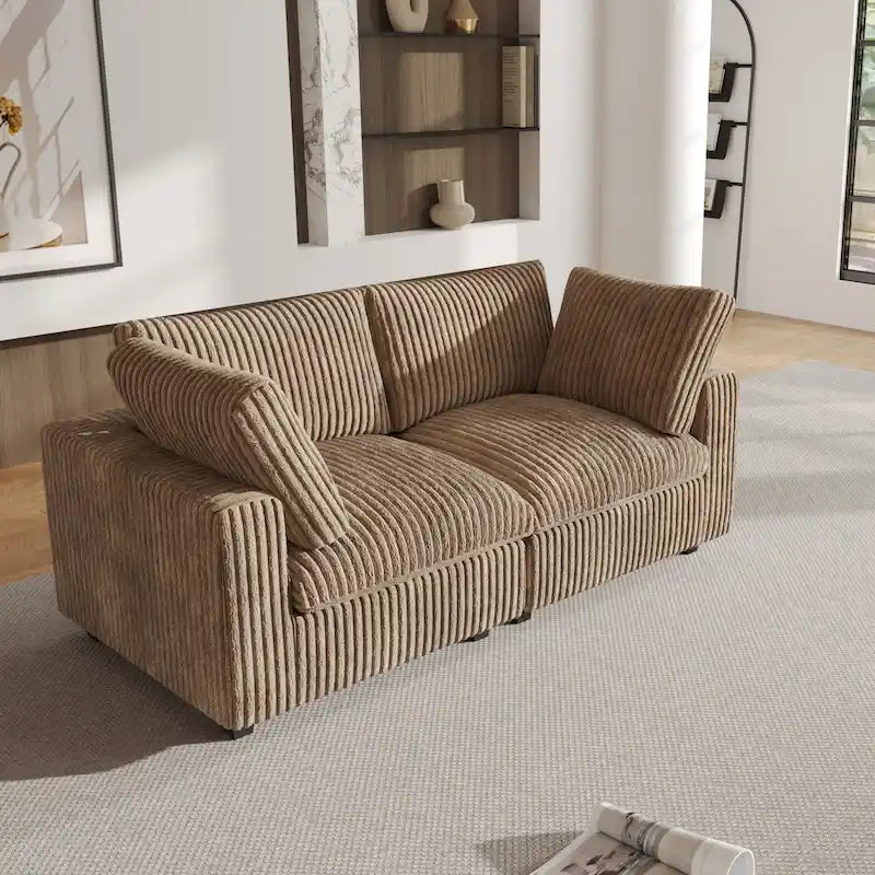 78 Cloud Sectional Couch, Modular Sofa, Plush Soft Deep Seat Couch for Living Room