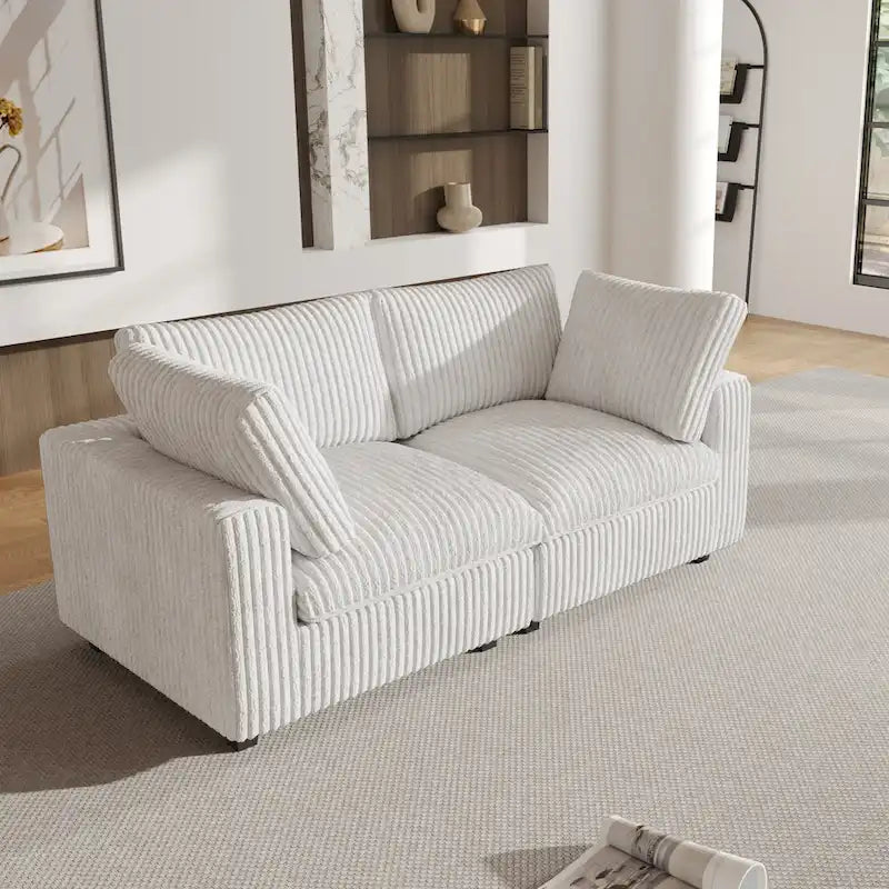 78 Cloud Sectional Couch, Modular Sofa, Plush Soft Deep Seat Couch for Living Room