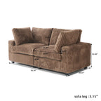 78 Cloud Sectional Couch, Modular Sofa, Plush Soft Deep Seat Couch for Living Room