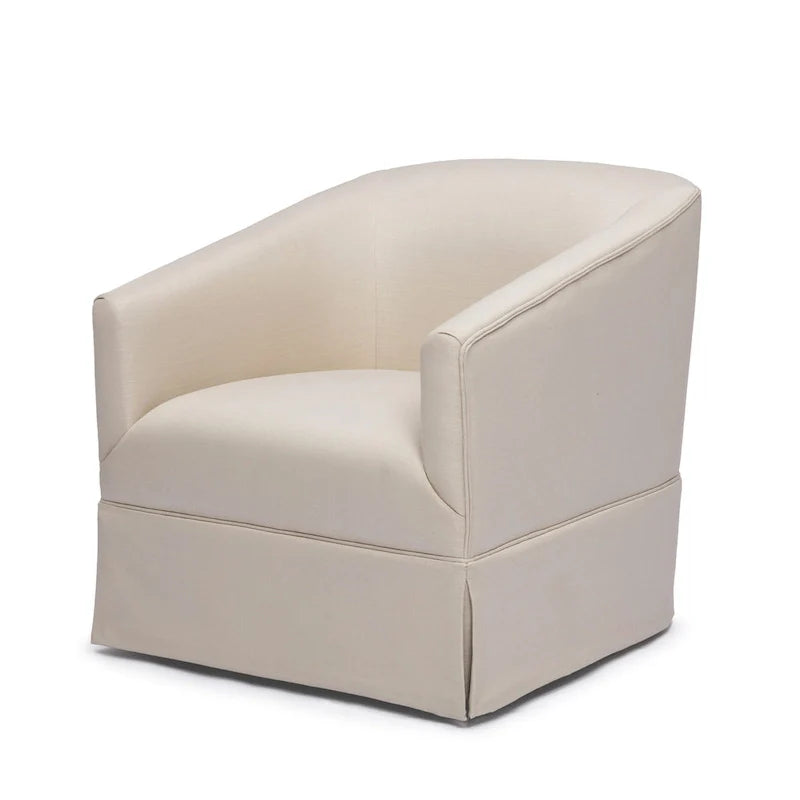 Elayne Skirted Fabric Swivel Accent Chair by Greyson Living