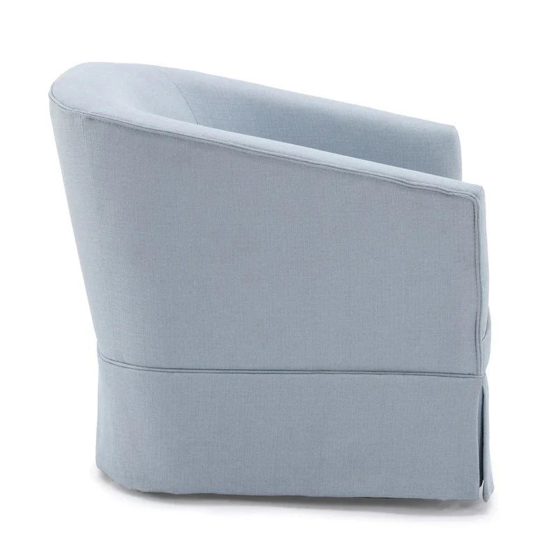 Elayne Skirted Fabric Swivel Accent Chair by Greyson Living