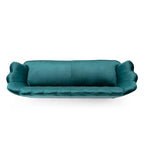 Reitz Glam Velvet Shell 3 Seater Sofa by Christopher Knight Home - 76.25 L x 29.25 W x 33.50 H