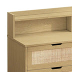 43-inch Wide 6-Drawer Dresser Cabinet with LED and Power Outlet