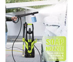 Electric Pressure Washer 3500 PSI 2.0 GPM Power Washer with Foam Cannon and 4 Quick-Connect Nozzles, Green