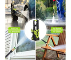 Electric Pressure Washer 3500 PSI 2.0 GPM Power Washer with Foam Cannon and 4 Quick-Connect Nozzles, Green