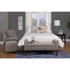 Copper Grove ArumDove Grey Velvet Settee-style Storage Bench