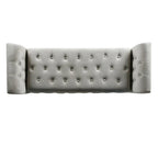 Copper Grove ArumDove Grey Velvet Settee-style Storage Bench