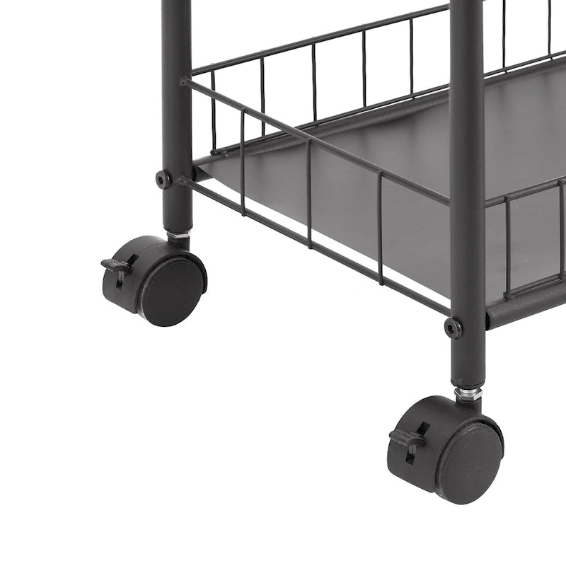 6-Layer Ultra-Thin Rolling Cart Storage Rack