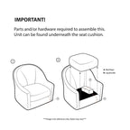 Madison Park Weston Linen Wing Chair