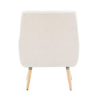 Arlo White Faux Sherpa Accent Chair