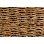 Woven Natural Abaca Bench With Cushion by East at Main