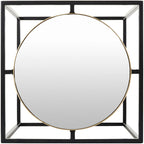 Karley Nesting Mirrored End Tables - 21H x 21W x 21D, 19H x 19W x 19D