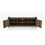 Carson Farmhouse Reclaimed Oak 66-inch 6-Shelf TV Stand