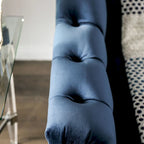 Adeben Transitional Blue Fabric Nailhead Trim Tufted 2-Piece Sofa Set by Furniture of America