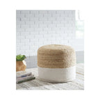 Sweed Valley Natural/White Pouf