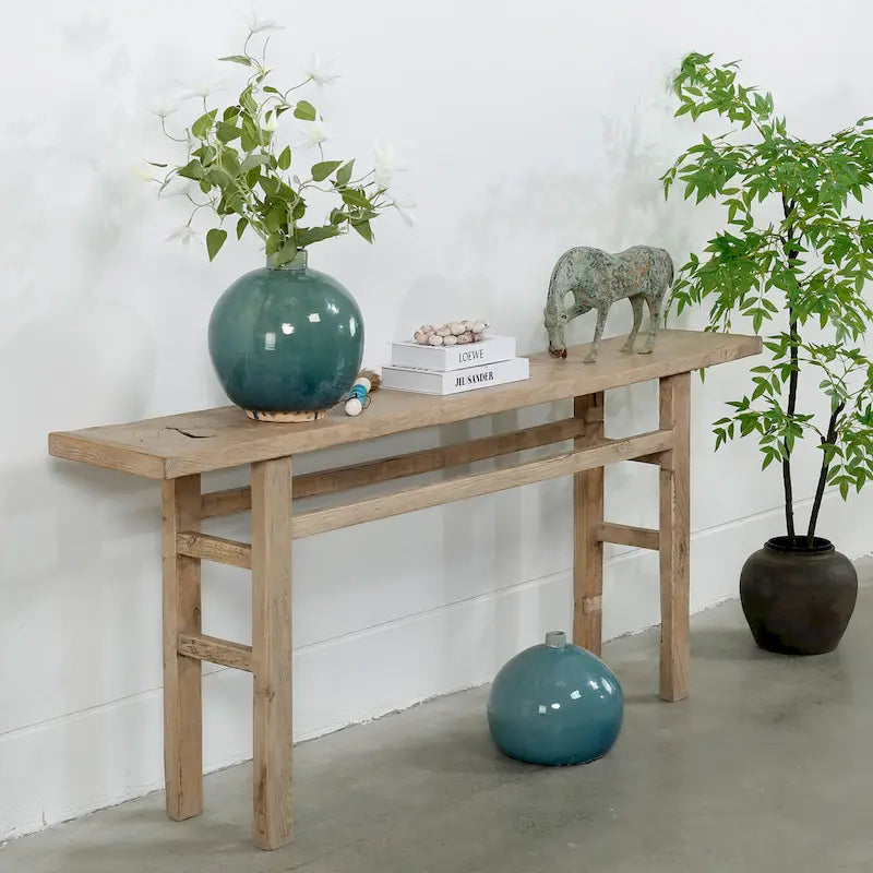 Artissance Vintage Console Table Weathered Natural 72x12x30H