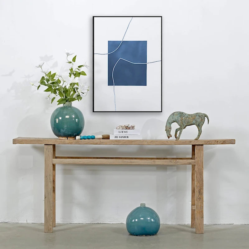 Artissance Vintage Console Table Weathered Natural 72x12x30H
