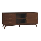 Alpine Furniture Home Decorative Flynn Large TV Console - Walnut - 64Wx19Dx27H