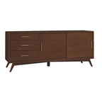 Alpine Furniture Home Decorative Flynn Large TV Console - Walnut - 64Wx19Dx27H