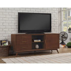 Alpine Furniture Home Decorative Flynn Large TV Console - Walnut - 64Wx19Dx27H