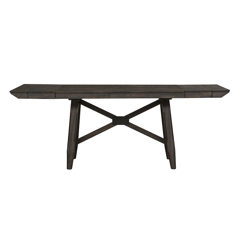 Double Bridge Dark Chestnut Gathering Table Set