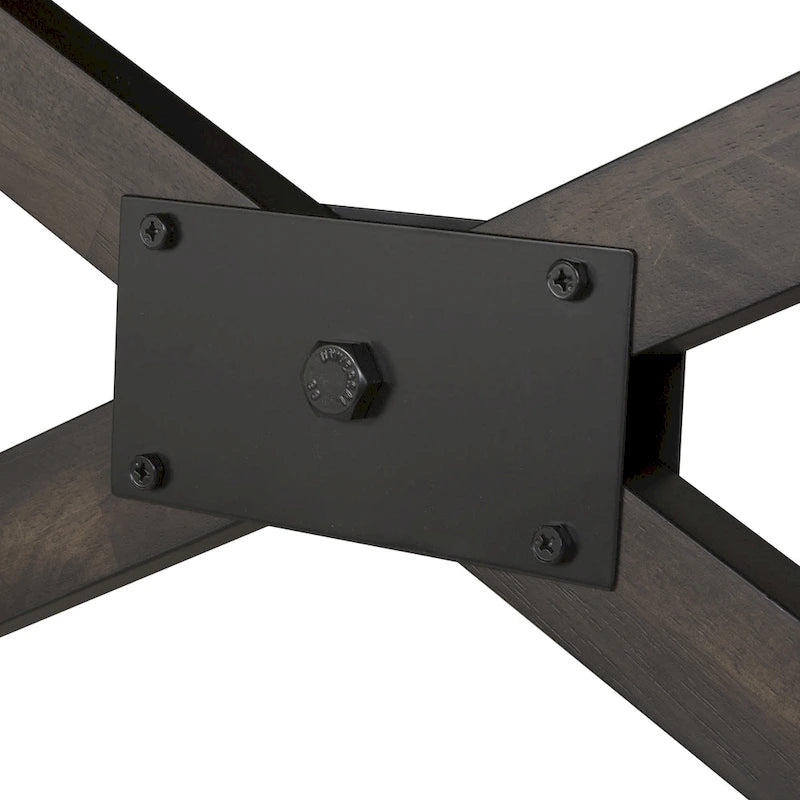 Double Bridge Dark Chestnut Gathering Table Set