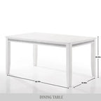 CraftPorch Luxurious Crystal Diamond Strip 7-piece Dining Set