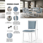CraftPorch Luxurious Crystal Diamond Strip 7-piece Dining Set