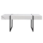 SEI Furniture Kiernan Modern Faux Marble Coffee Table