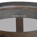 Copper Grove Halesia Solid Oak Round Side Table