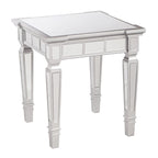 SEI Furniture Olivia Glam Mirrored Square Side Table