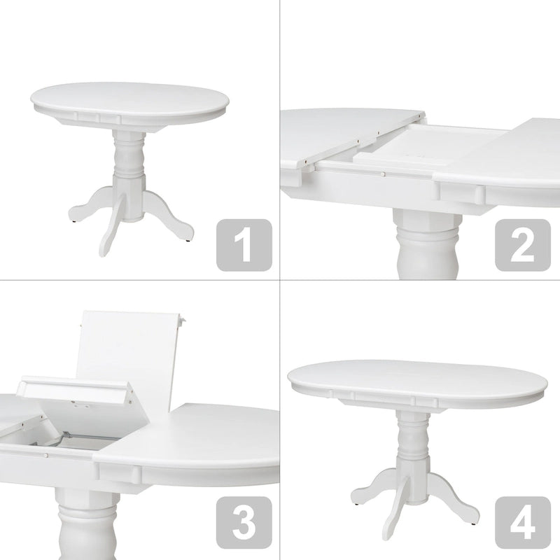 Dilon Extendable Oval Pedestal Dining Table