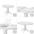 Dilon Extendable Oval Pedestal Dining Table