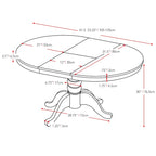 Dilon Extendable Oval Pedestal Dining Table