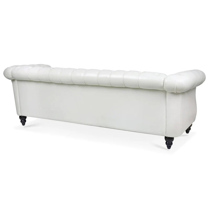 84 Chesterfield Rolled Arm 3 Seater Sofa