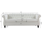 84 Chesterfield Rolled Arm 3 Seater Sofa