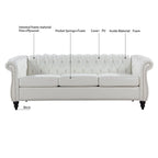 84 Chesterfield Rolled Arm 3 Seater Sofa